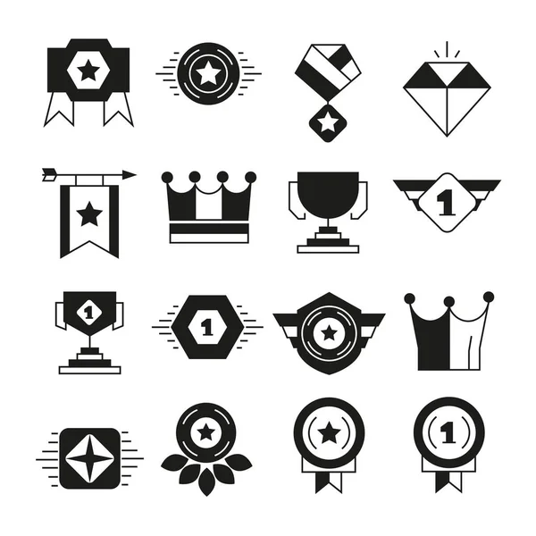 Web Icons Gesetzt Vektorillustration — Stockvektor