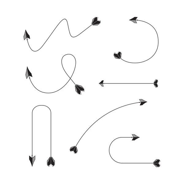 Illustrazione Vettoriale Delle Frecce — Vettoriale Stock