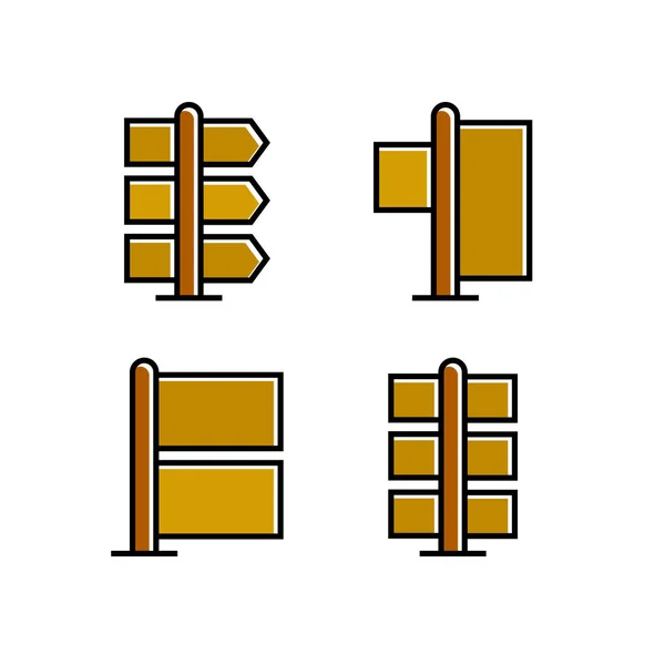 Vektorillustration Von Zeichen Eingestellte Symbole — Stockvektor
