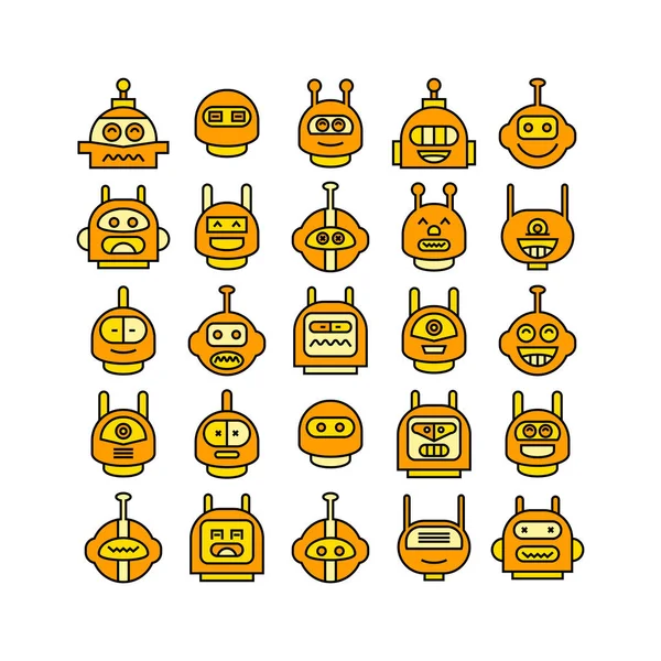 Vektor Illustration Robotar — Stock vektor