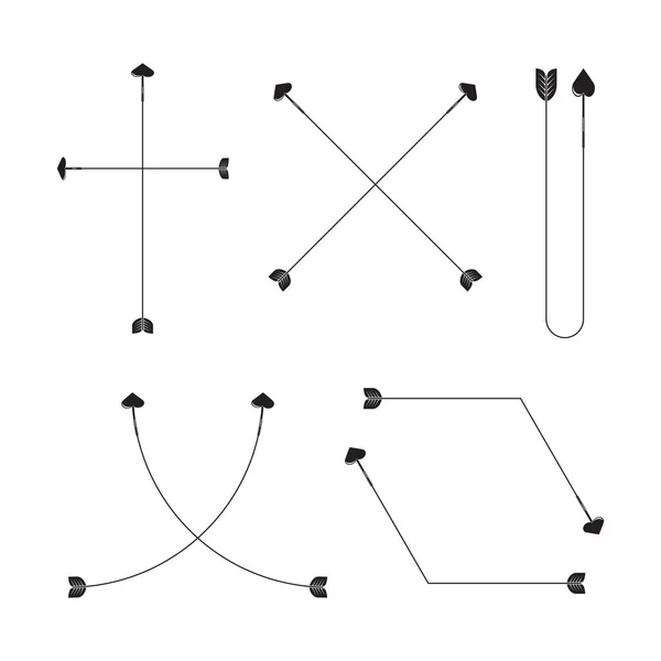 Illustrazione Vettoriale Delle Frecce — Vettoriale Stock