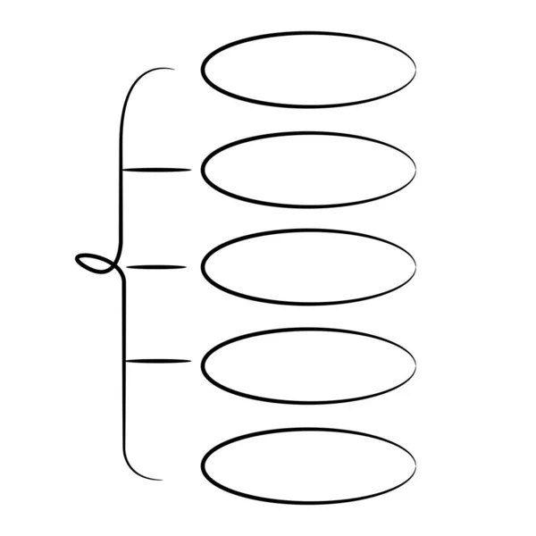 Vector Ilustración Diagrama Plantilla — Vector de stock