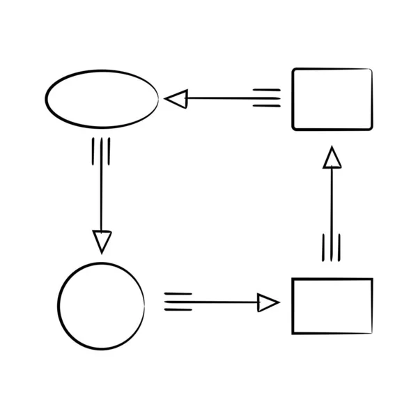 Ilustracja Wektorowa Diagramu Szablon — Wektor stockowy