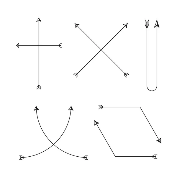 Illustration Vectorielle Des Flèches — Image vectorielle