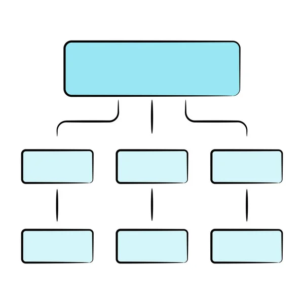 Ilustração Vetorial Diagrama Fluxo — Vetor de Stock