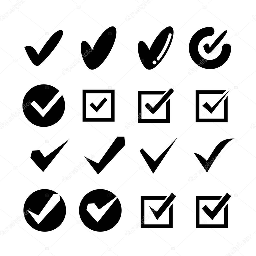 vector illustration of checkmarks