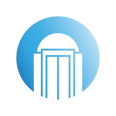 Modern mimarinin vektör çizimi 