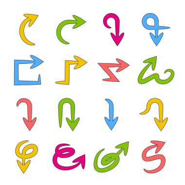 oklar vektör çizim