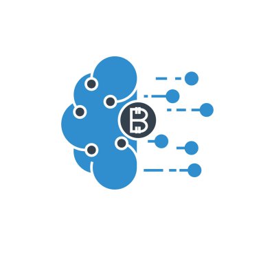 İş, Bitcoin konsepti. Vektör Illustration