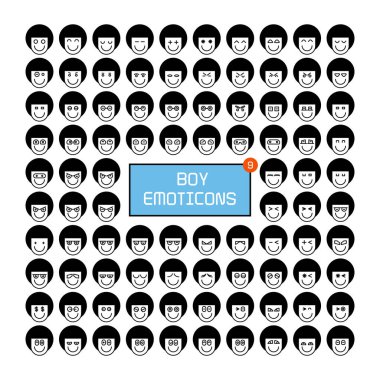 Emoji simgeleri vektör Illustration