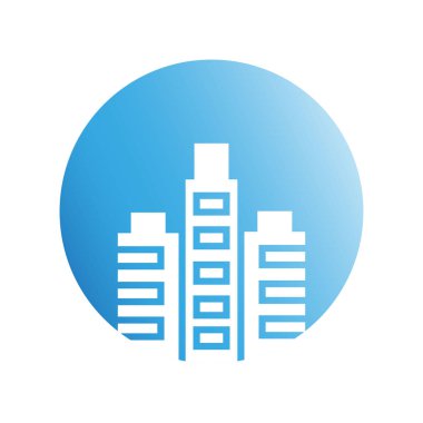 Modern mimarinin vektör çizimi