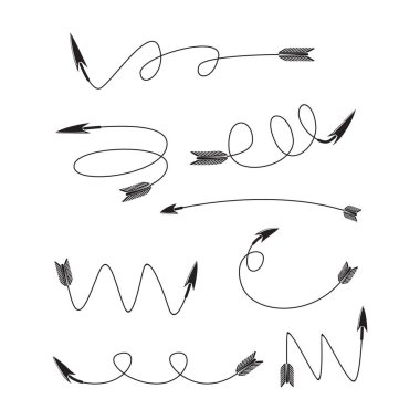 oklar vektör çizim