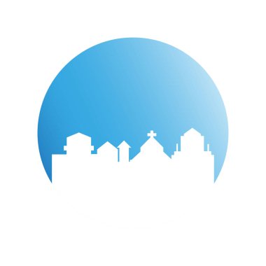 Cityscape binalar vektör Illustration