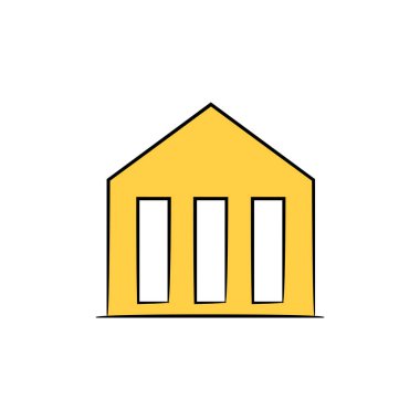 Evin vektör illüstrasyonu