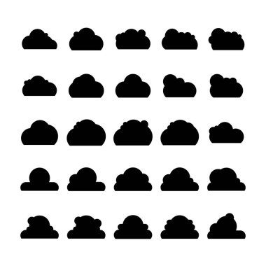 bulutların vektör çizimi simgeleri