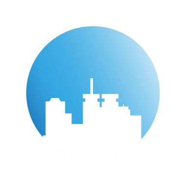 Cityscape binalar vektör Illustration