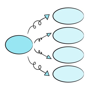 akış diyagramının vektör illüstrasyonu