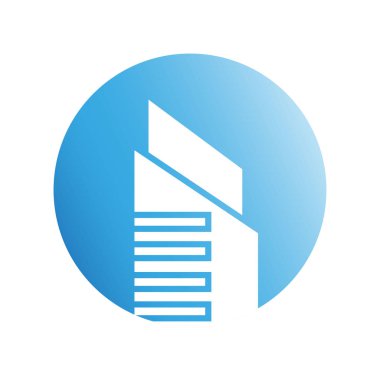 Modern mimarinin vektör çizimi 