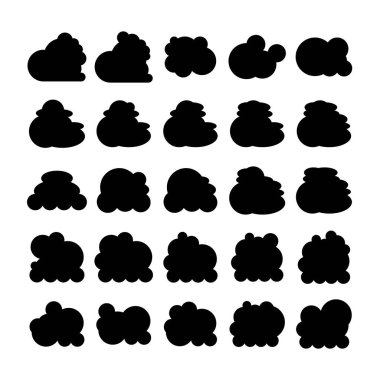 bulutların vektör çizimi simgeleri