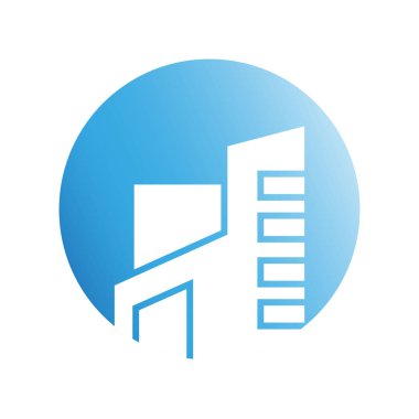 Modern mimarinin vektör çizimi