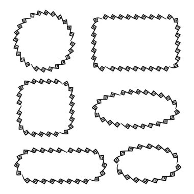 şekiller kümesinin vektör illüstrasyonu