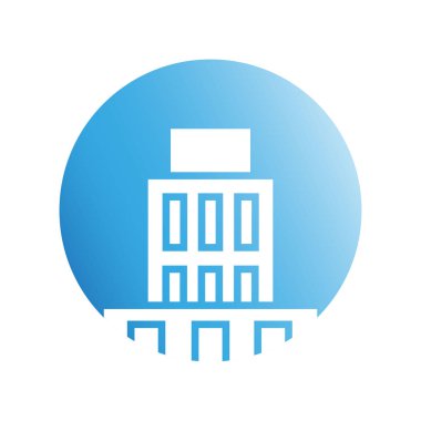 Modern mimarinin vektör çizimi