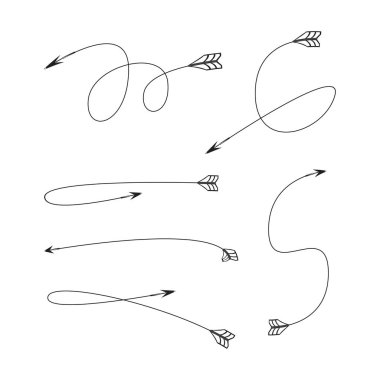 oklar vektör çizim 