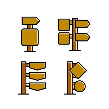 işaretlerin vektör illüstrasyonu, simgeler seti