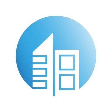 Modern mimarinin vektör çizimi