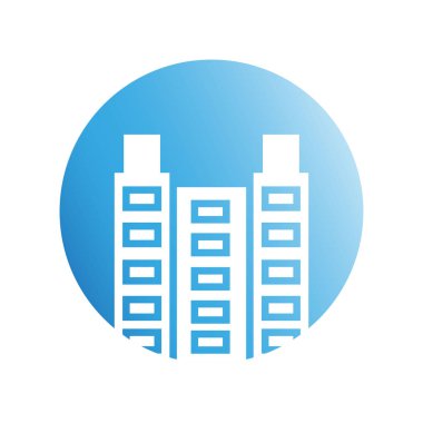 Modern mimarinin vektör çizimi 