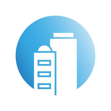 Modern mimarinin vektör çizimi