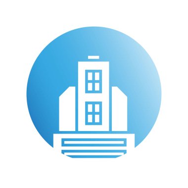 Modern mimarinin vektör çizimi 