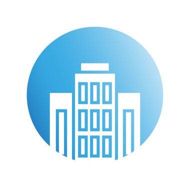 Modern mimarinin vektör çizimi