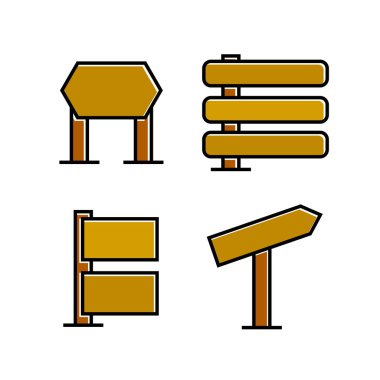 işaretlerin vektör illüstrasyonu, simgeler seti