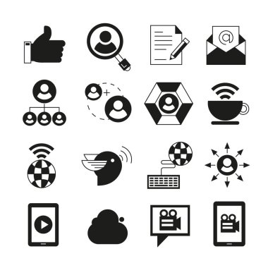 Web simgeler kümesi. vektör çizim 