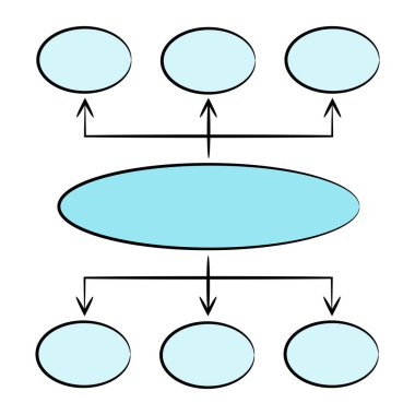 akış diyagramının vektör illüstrasyonu