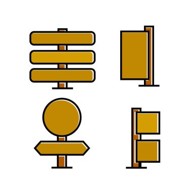 işaretlerin vektör illüstrasyonu, simgeler seti