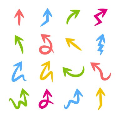 oklar vektör çizim