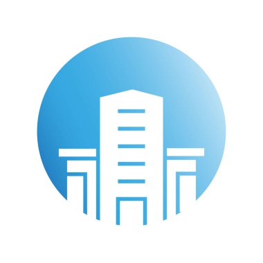 Modern mimarinin vektör çizimi