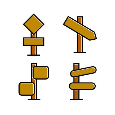 işaretlerin vektör illüstrasyonu, simgeler seti