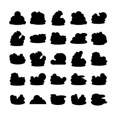 bulutların vektör çizimi simgeleri