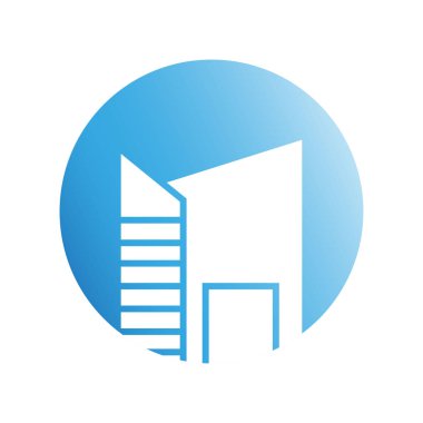 Modern mimarinin vektör çizimi