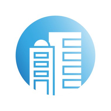 Modern mimarinin vektör çizimi