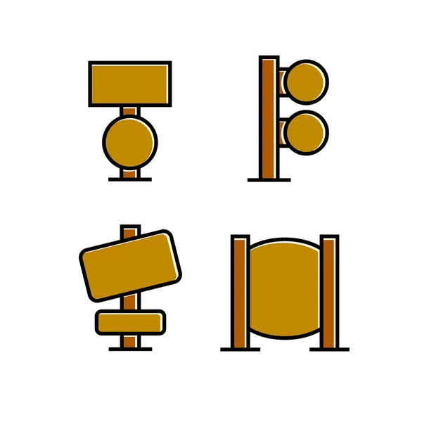 Векторная Иллюстрация Знаков Иконок — стоковый вектор