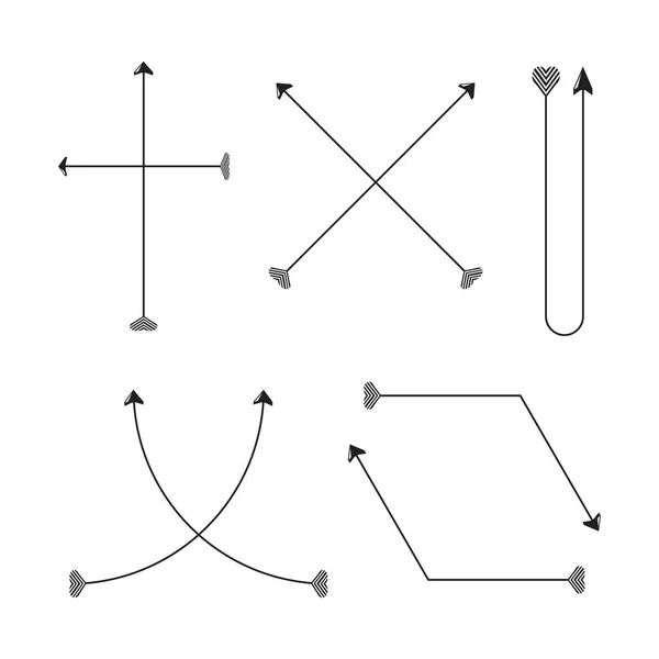 Ilustração Vetorial Setas — Vetor de Stock