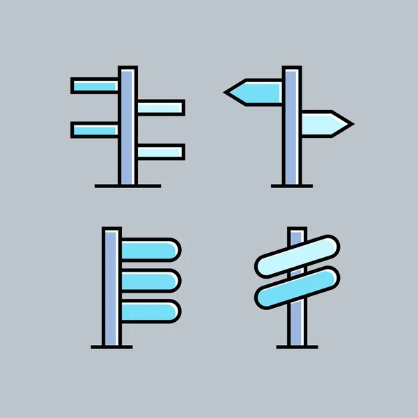 Vektor Illustration Der Zeichen Symbole Gesetzt — Stockvektor