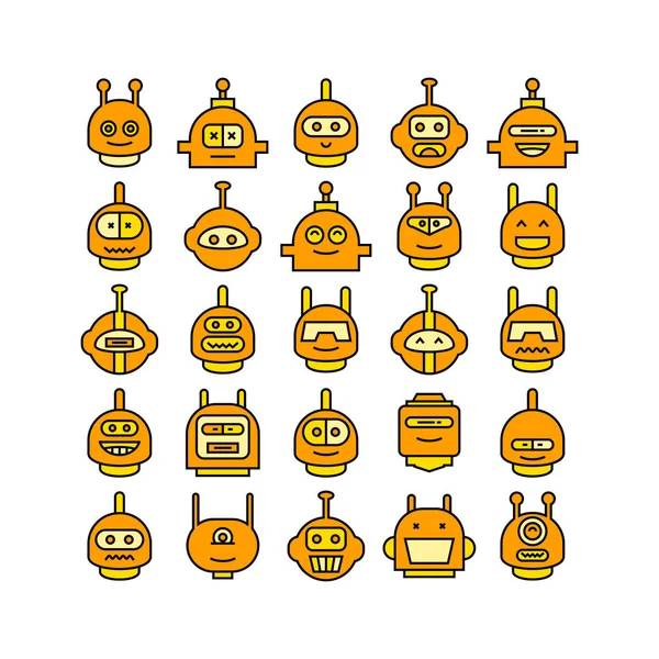 Ilustración Vectorial Robots — Archivo Imágenes Vectoriales