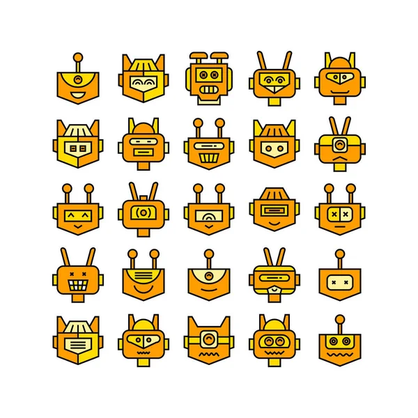 Ilustración Vectorial Robots — Archivo Imágenes Vectoriales