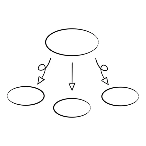 Vektorová Ilustrace Diagramu Šablona — Stockový vektor