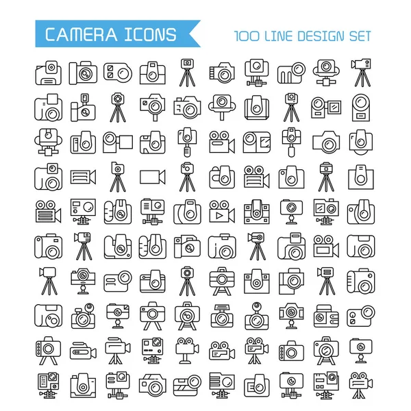 Illustration Vectorielle Caméras Set — Image vectorielle